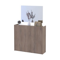 Hallway Doros Kassel with mirror Cremona Cannolo 4 chipboard 128x40x110 (42005504)